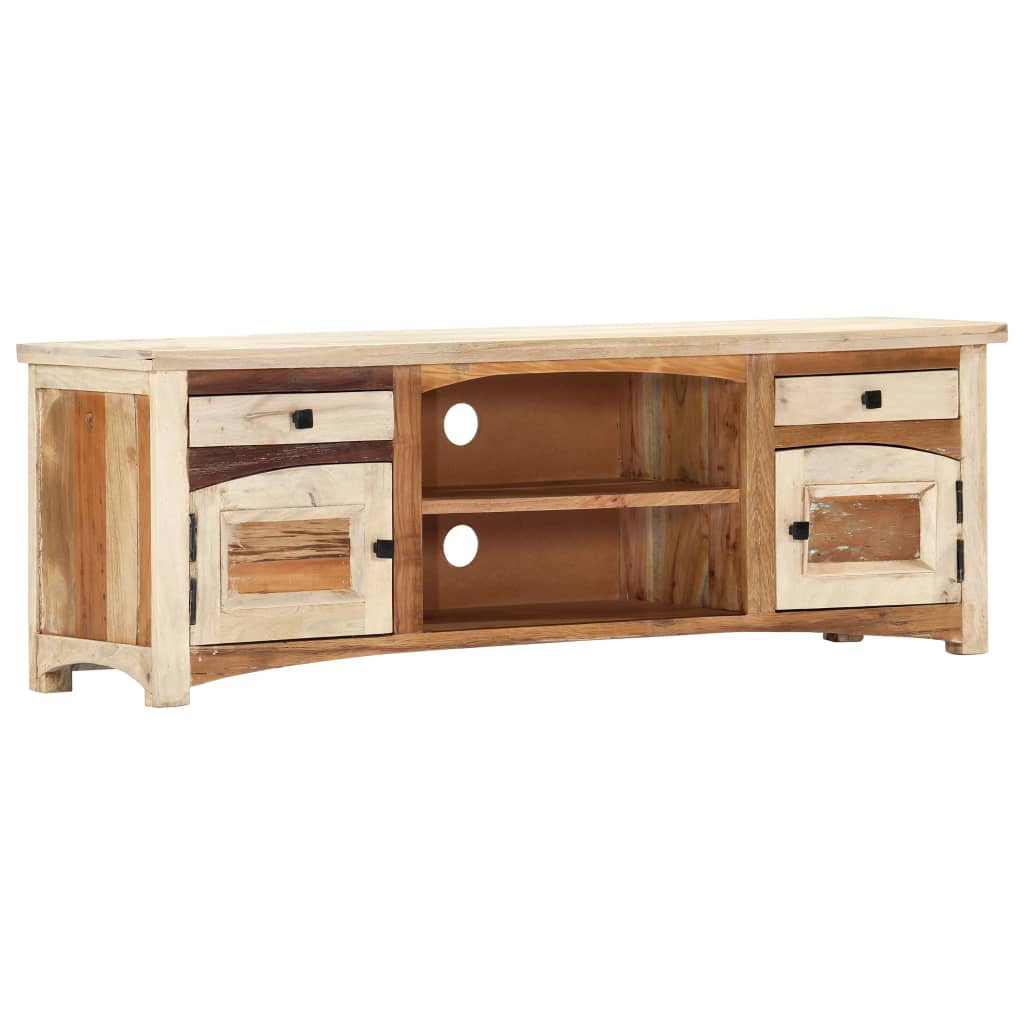 vidaXL TV Cabinet 47.2"x11.8"x15.7" Solid Reclaimed Wood