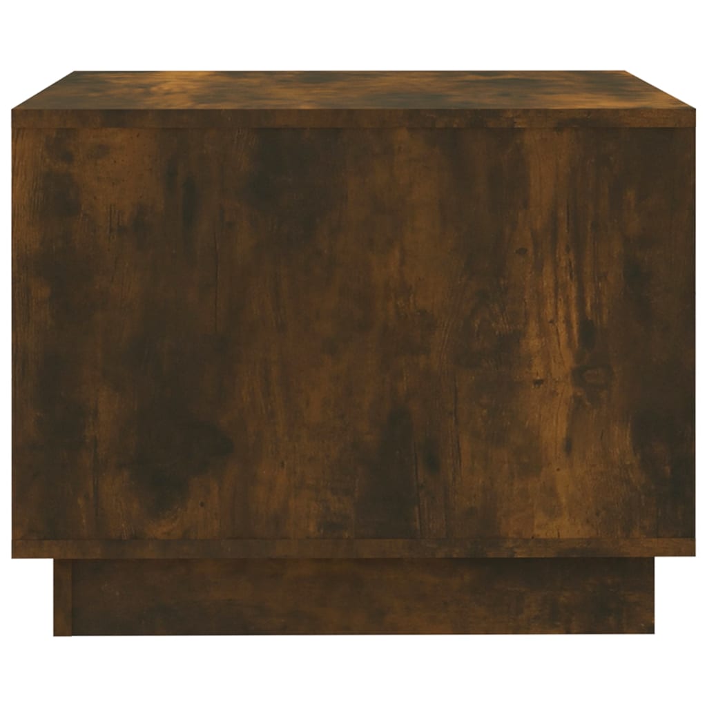 vidaXL Coffee Table Smoked Oak 21.7"x21.7"x16.9" Engineered Wood