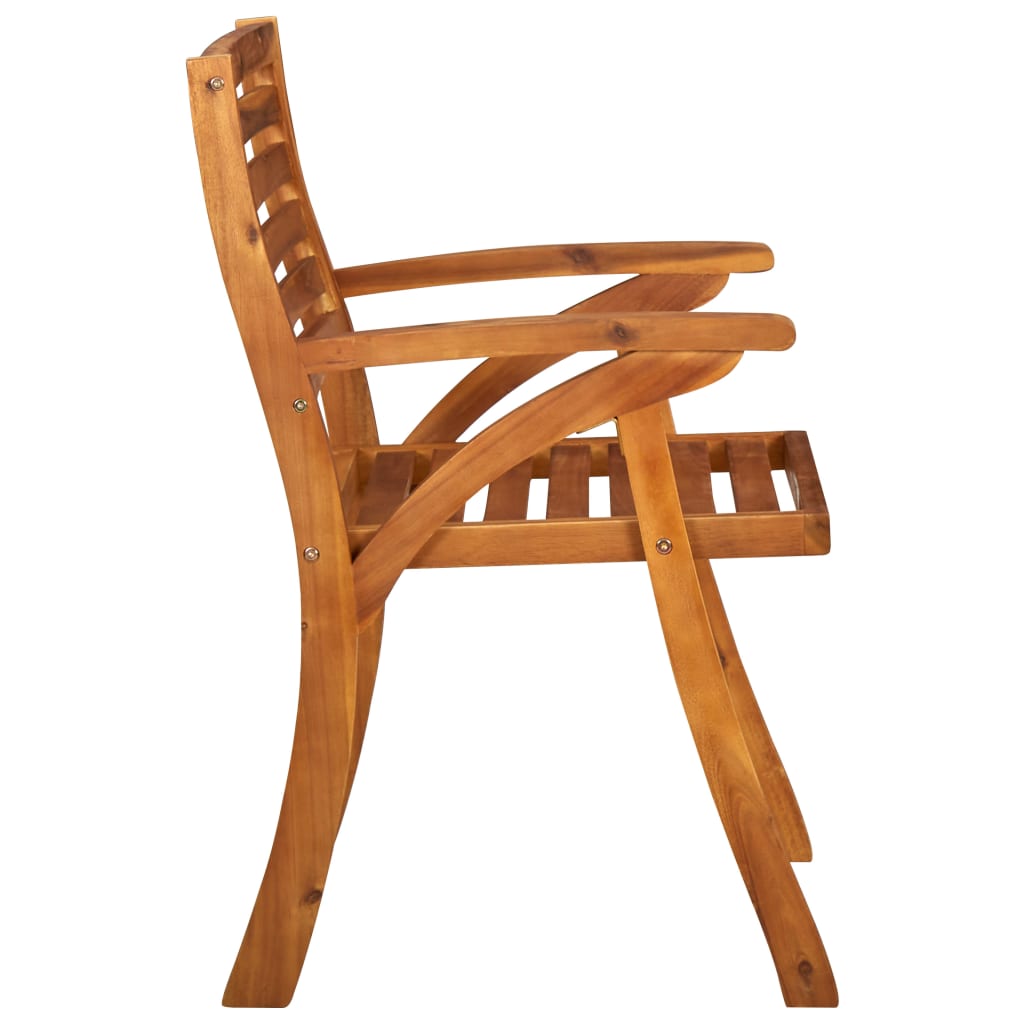 vidaXL Patio Chairs 3 pcs Solid Acacia Wood