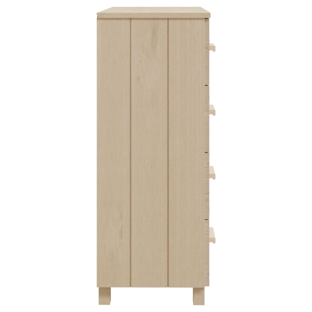 vidaXL Sideboard HAMAR Honey Brown 31.1"x15.7"x40.7" Solid Wood Pine