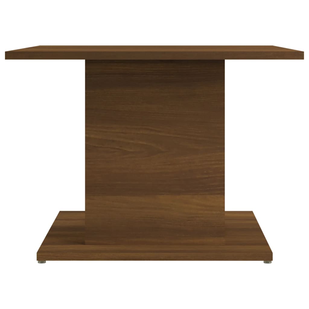 vidaXL Coffee Table Brown Oak 21.9"x21.9"x15.7" Engineered Wood