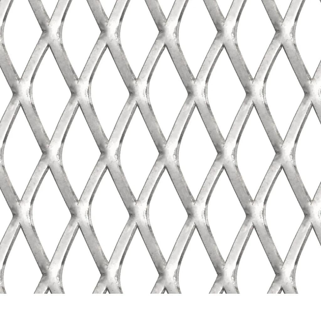 vidaXL Garden Wire Fence Stainless Steel 19.7"x19.7" 1.2"x0.7"x0.1"