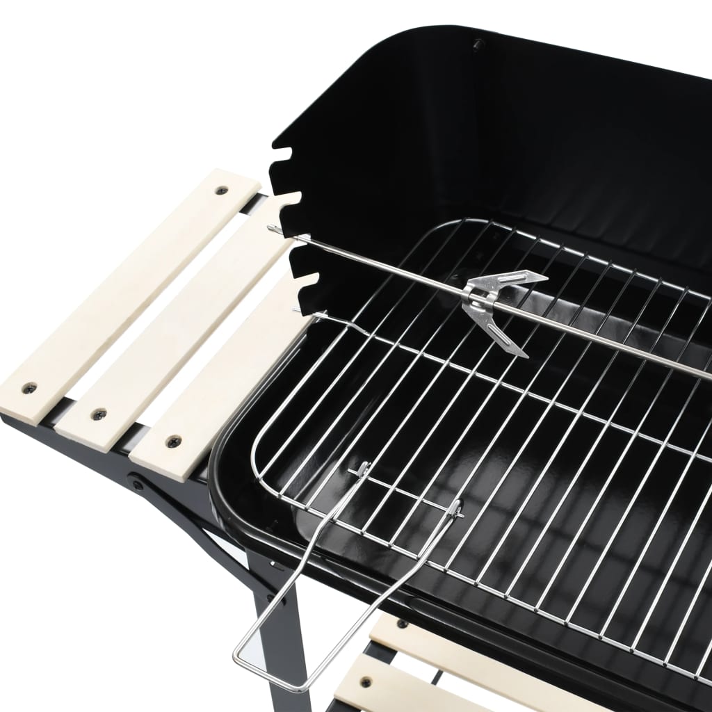 vidaXL Charcoal BBQ Stand with Wheels