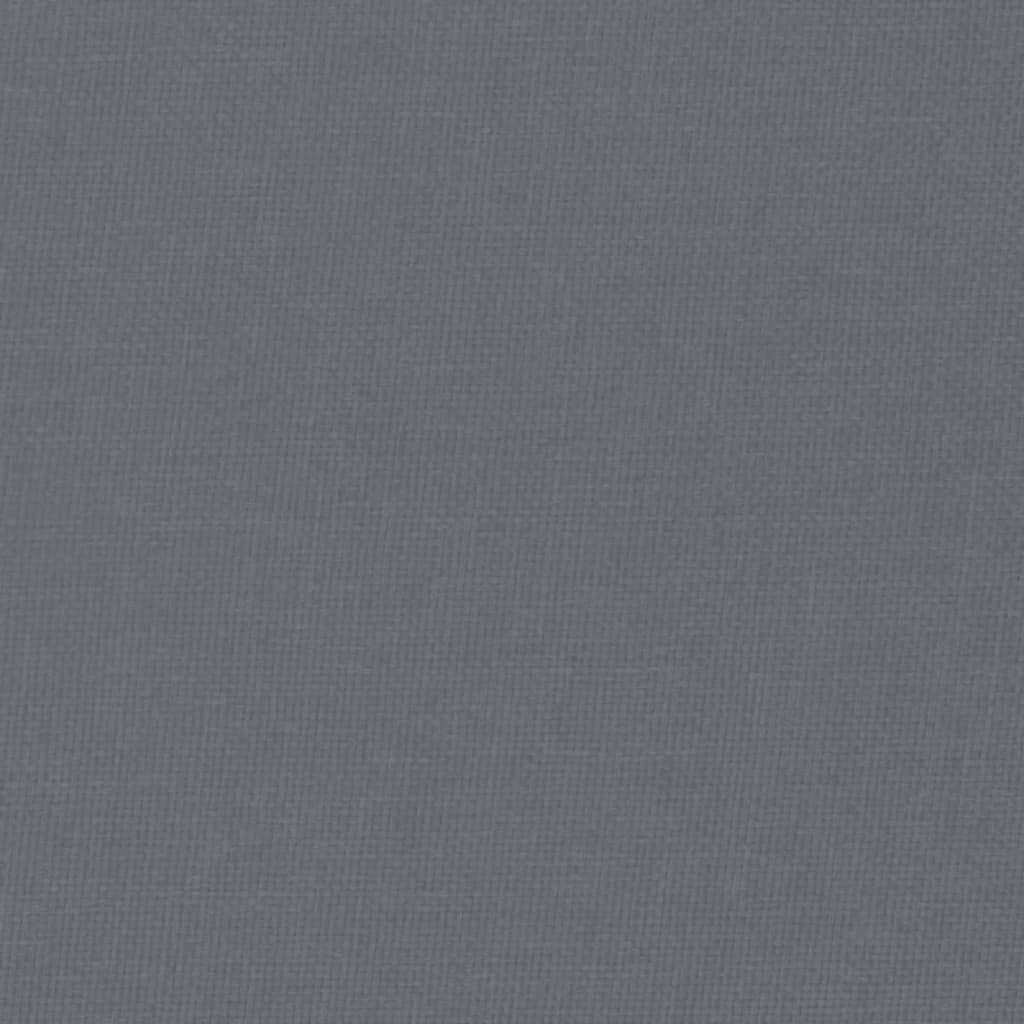 vidaXL Footstool Dark Gray 20.1"x16.1"x15.7" Fabric