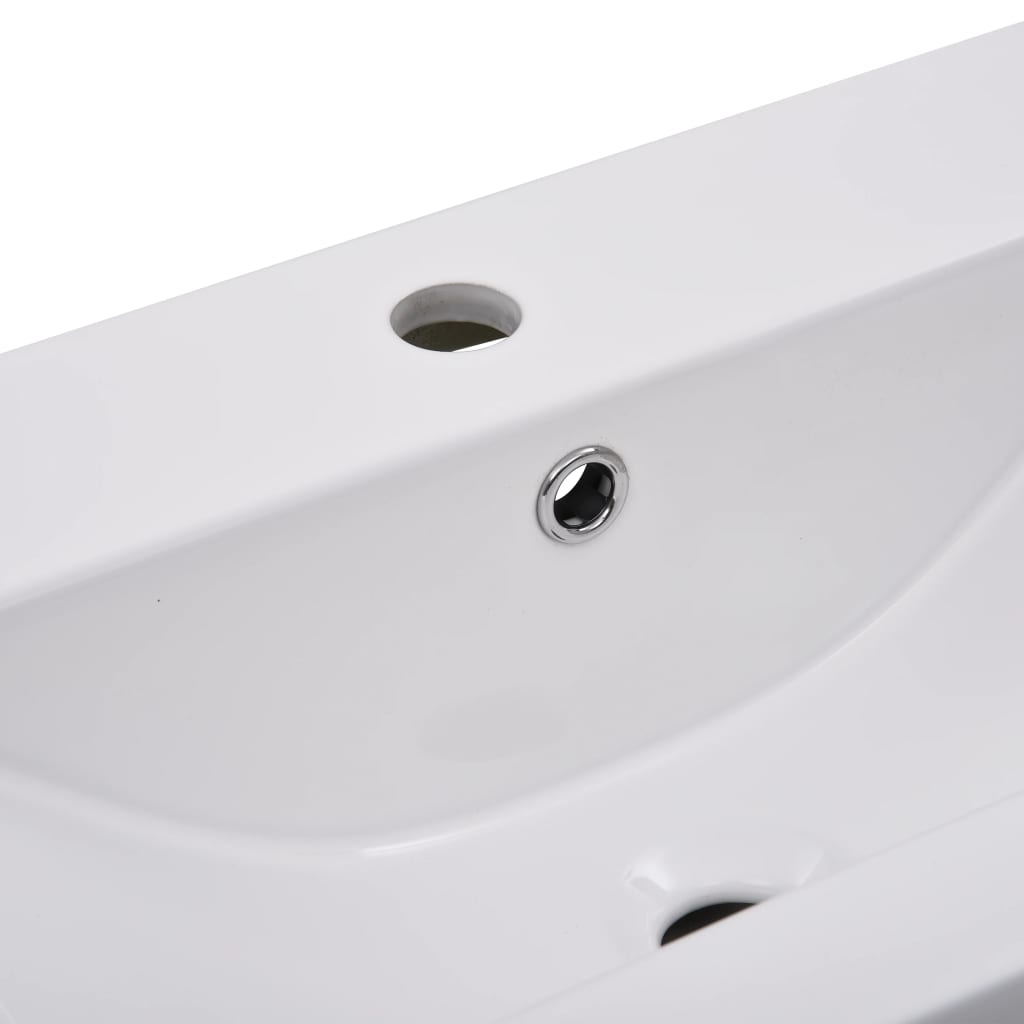 Better Bathrooms vidaXL Wash Basin 36x14 cm Ceramic White BEST 788744167707 