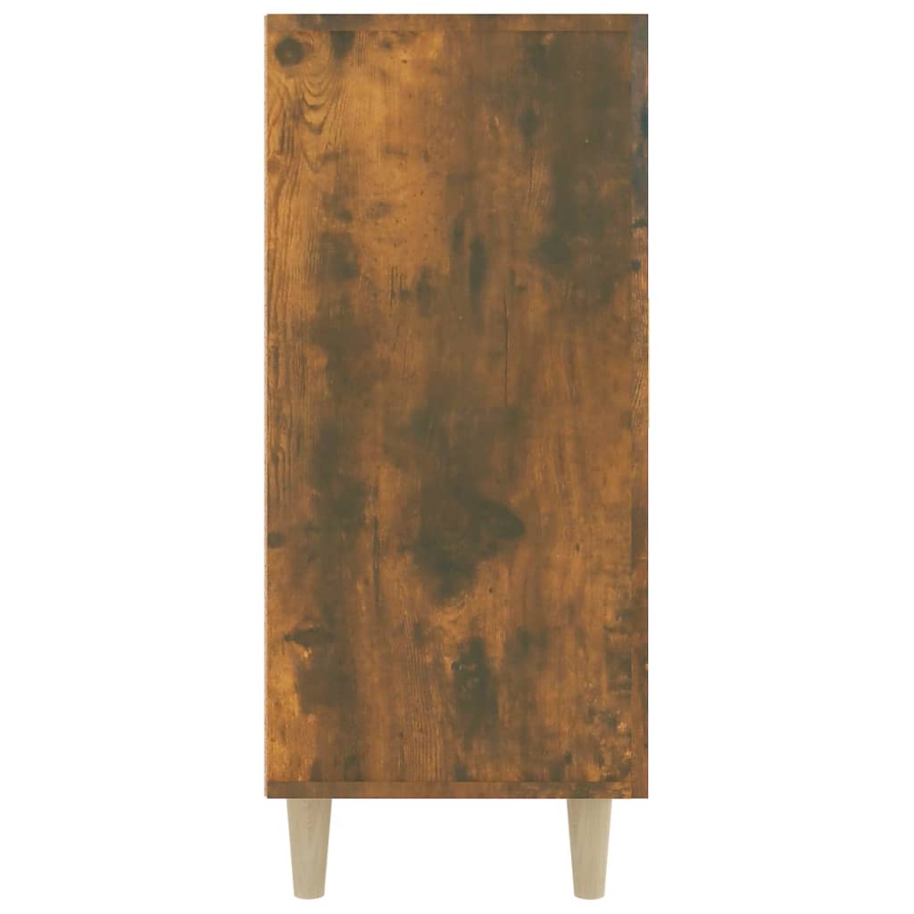 vidaXL Sideboard Smoked Oak 35.4"x13.4"x31.5" Engineered Wood