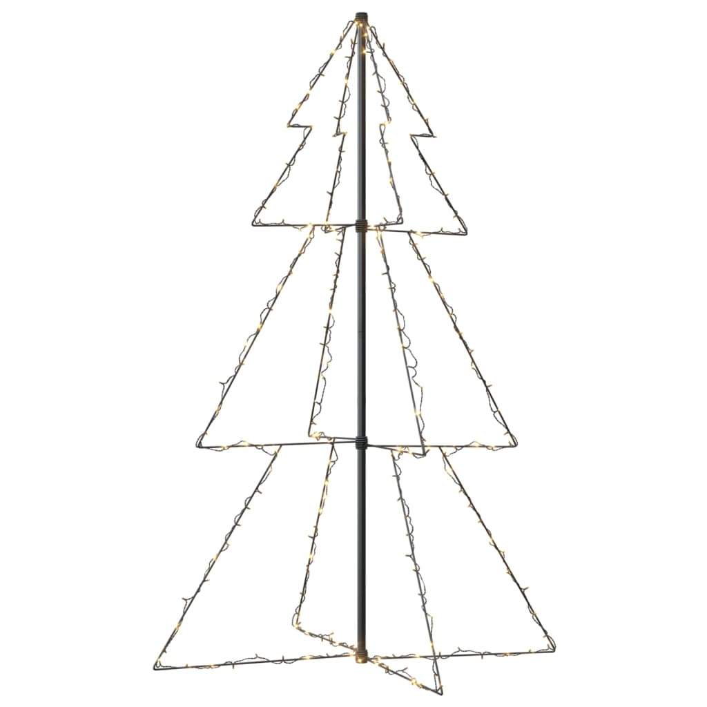 vidaXL Christmas Cone Tree 200 LEDs Indoor and Outdoor 3x5 ft