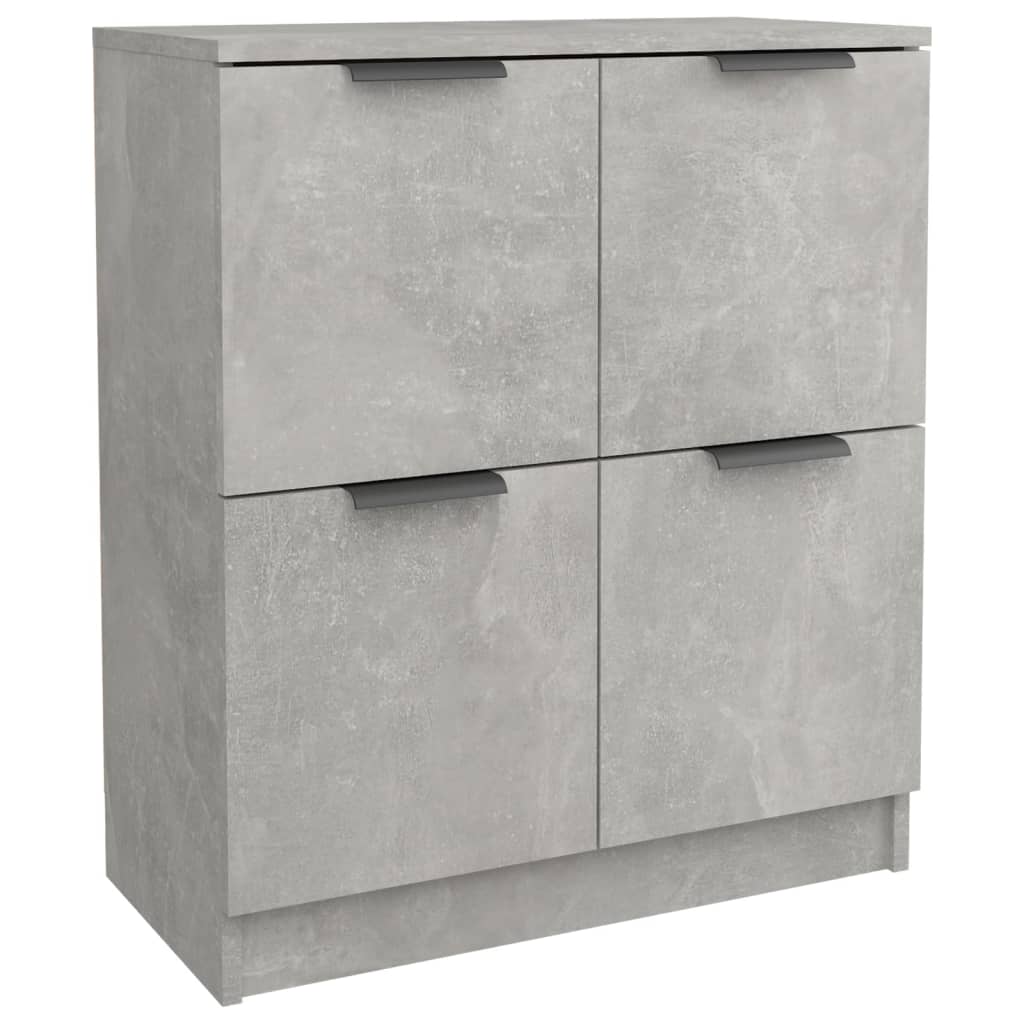 vidaXL Sideboard Concrete Gray 23.6"x11.8"x27.6" Engineered Wood