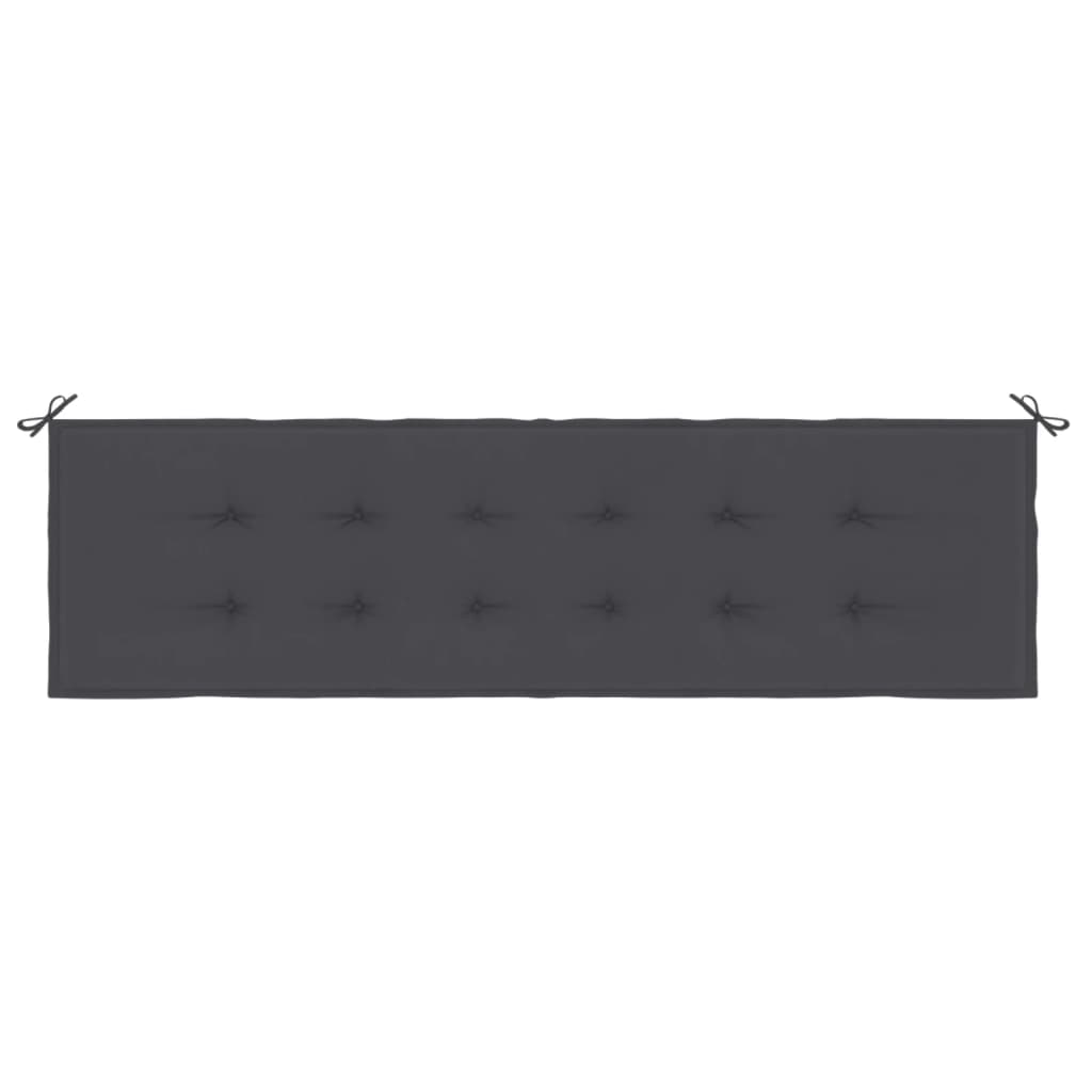 vidaXL Garden Bench Cushion Anthracite 70.9"x19.7"x1.2" Oxford Fabric