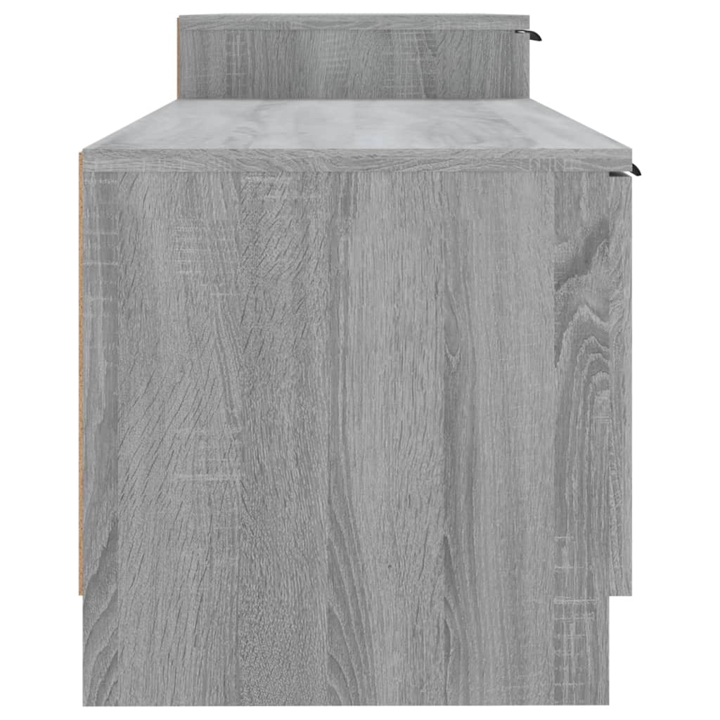 vidaXL TV Stand Gray Sonoma 62.4"x14.2"x17.7" Engineered Wood