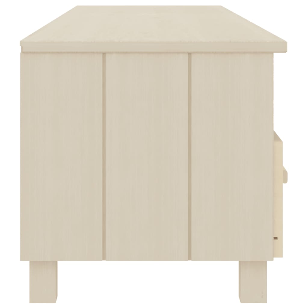 vidaXL TV Cabinet HAMAR Honey Brown 62.2"x15.7"x15.7" Solid Wood Pine