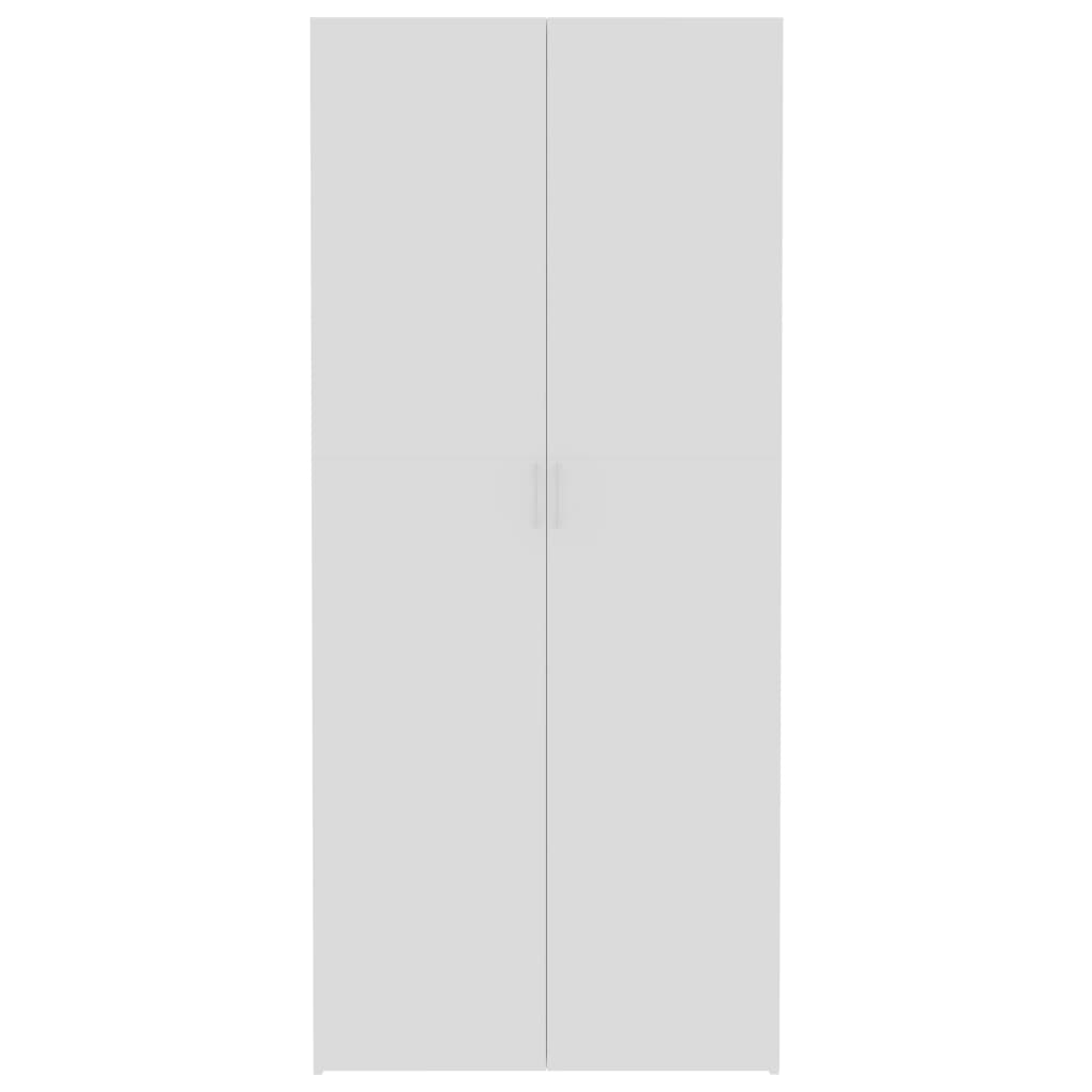 vidaXL Storage Cabinet White 31.5"x14"x70.9" Engineered Wood
