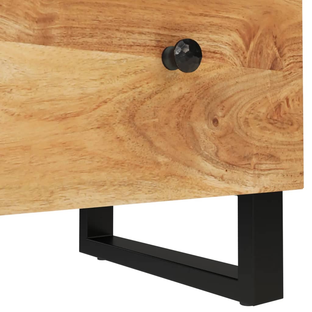 vidaXL Sideboards 2 pcs 23.6"x13"x29.5" Solid Wood Acacia