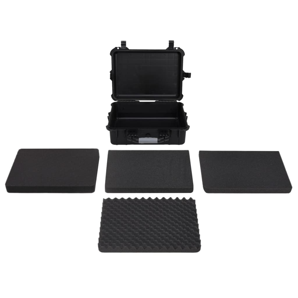 vidaXL Portable Flight Case Black 20.5"x15.7"x7.5" PP