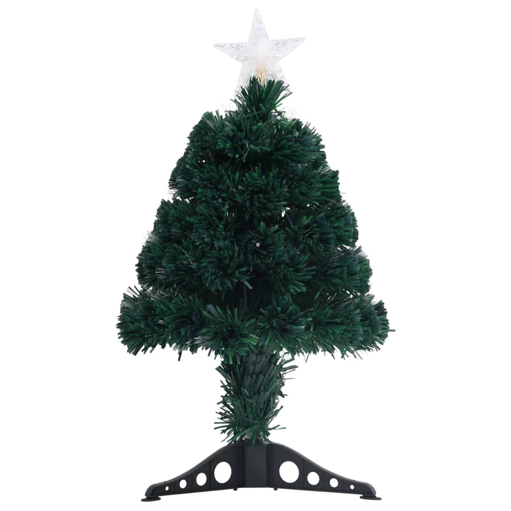 vidaXL Artificial Christmas Tree with Stand/LED 2 ft Fiber Optic