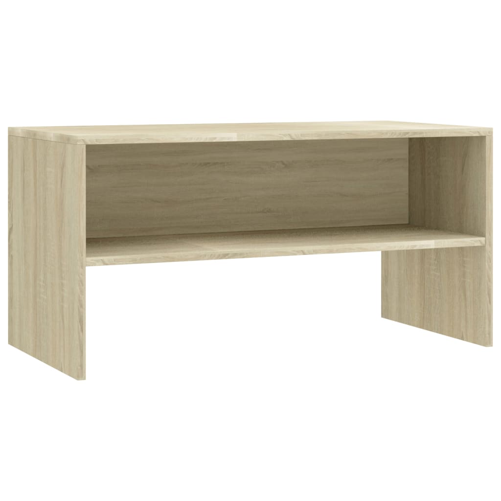 vidaXL TV Stand Sonoma Oak 31.5"x15.7"x15.7" Engineered Wood