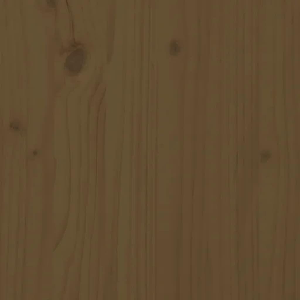 vidaXL Side Table Honey Brown 15.7"x15.7"x15.4" Solid Wood Pine