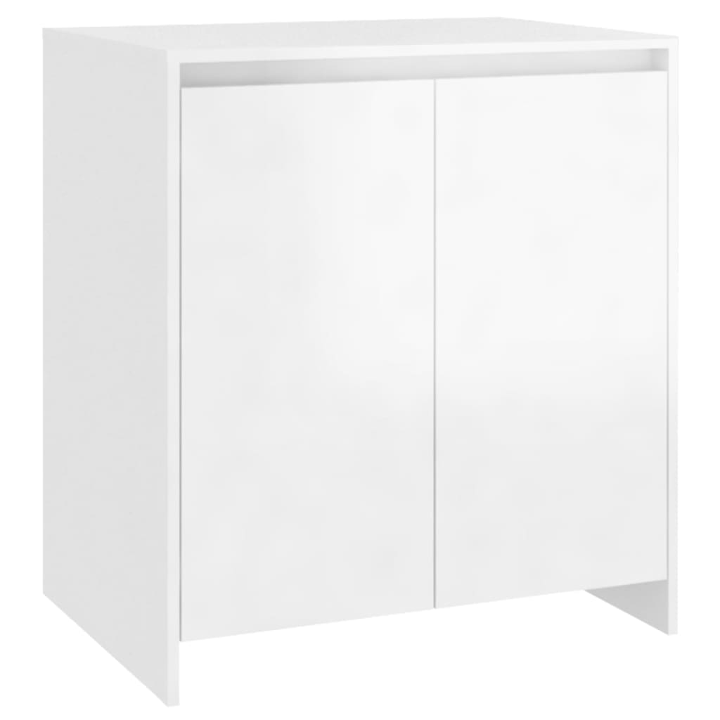vidaXL 2 Piece Sideboard High Gloss White Engineered Wood