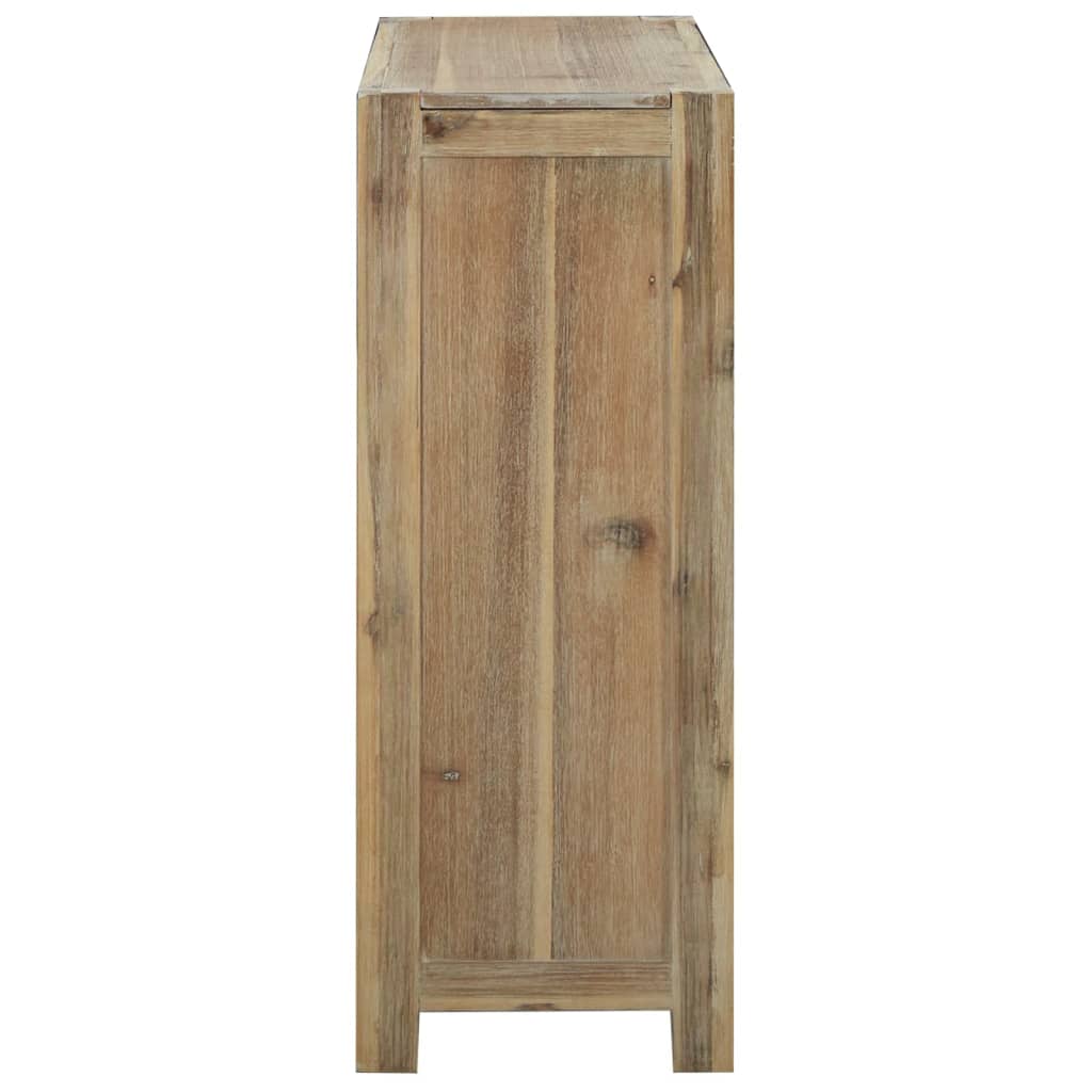 vidaXL 3-Tier Bookcase 31.5"x11.8"x31.5" Solid Wood Acacia