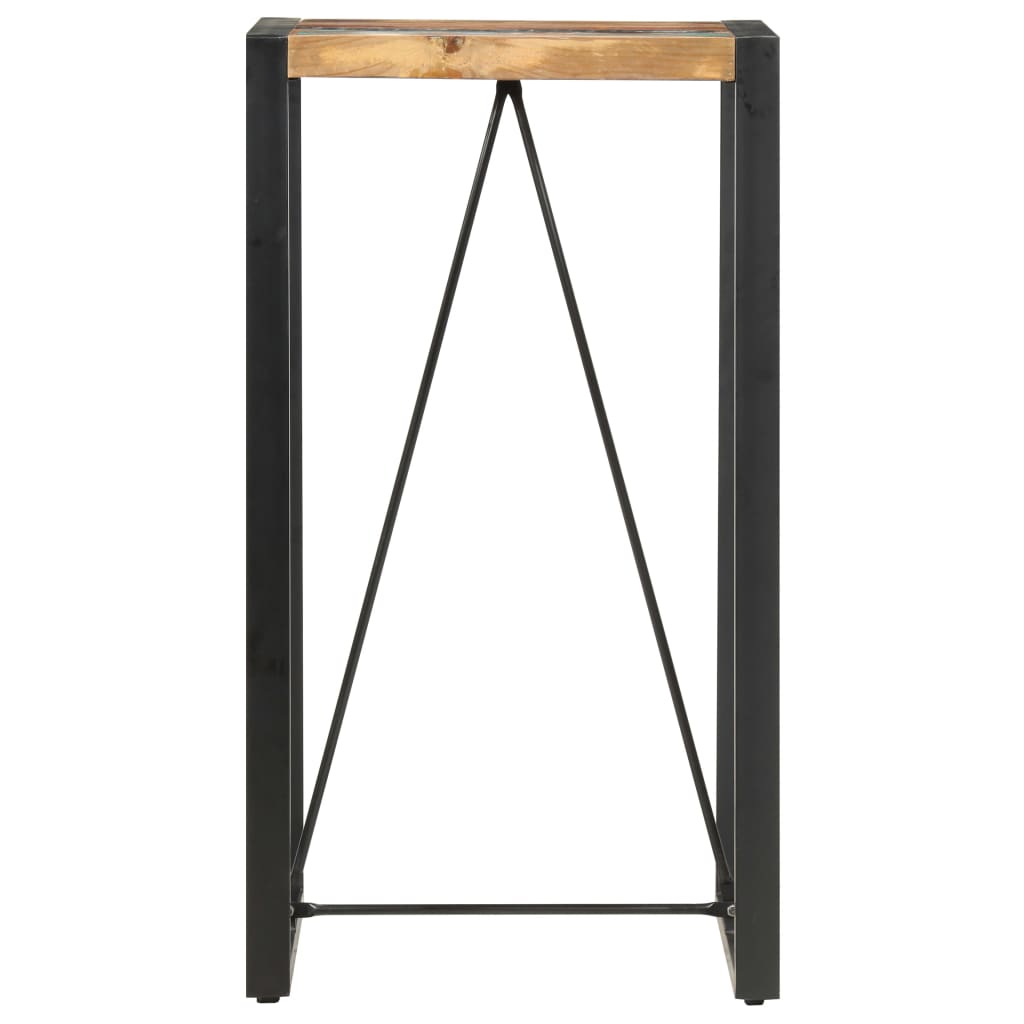 vidaXL Bar Table 23.6"x23.6"x43.3" Solid Reclaimed Wood