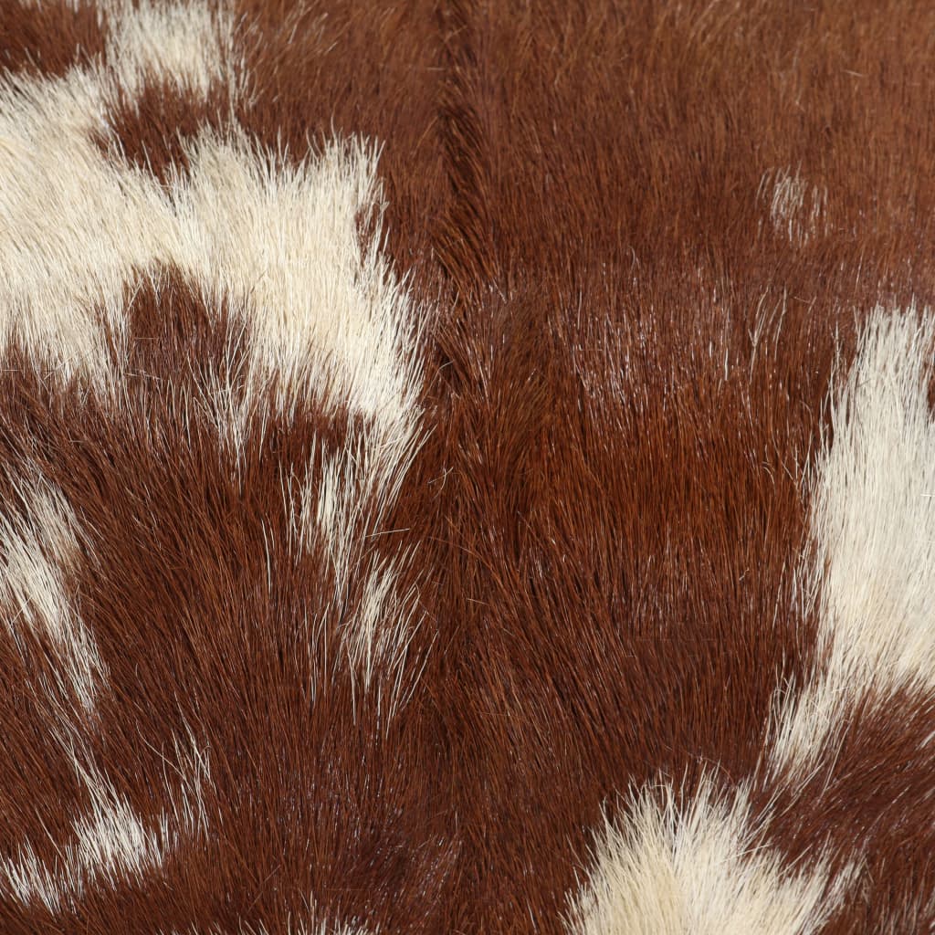 vidaXL Stool Genuine Goat Leather 15.7"x11.8"x17.7"