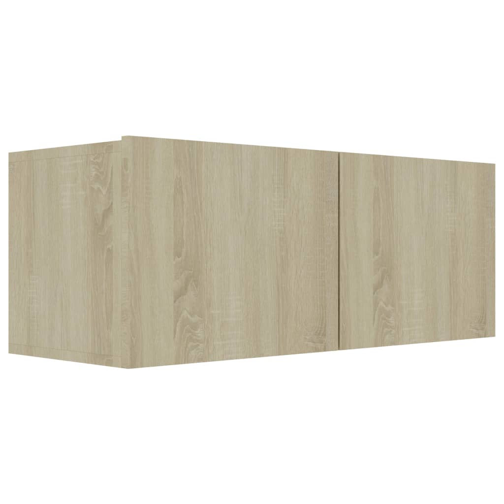 vidaXL TV Stand Sonoma Oak 31.5"x11.8"x11.8" Engineered Wood