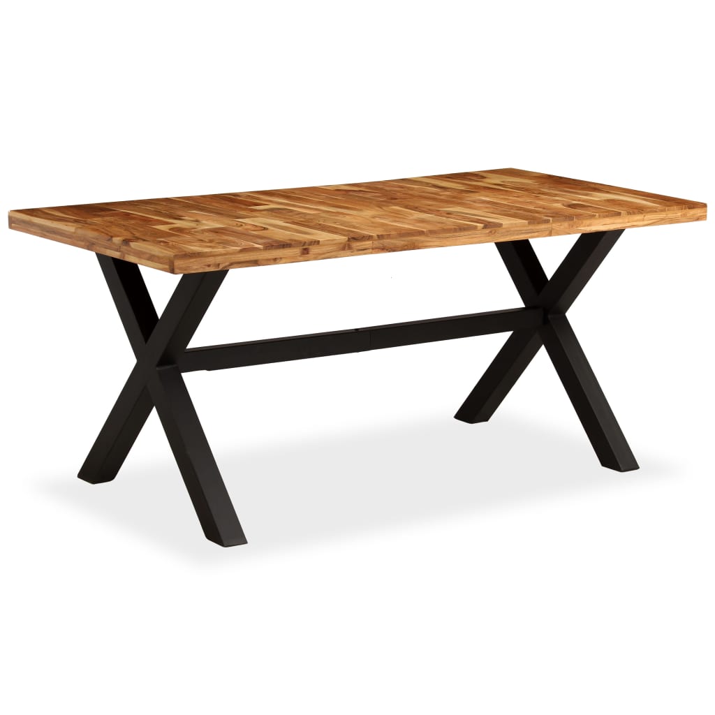 vidaXL Dining Table Solid Acacia and Mango Wood 70.9"x35.4"x29.9"