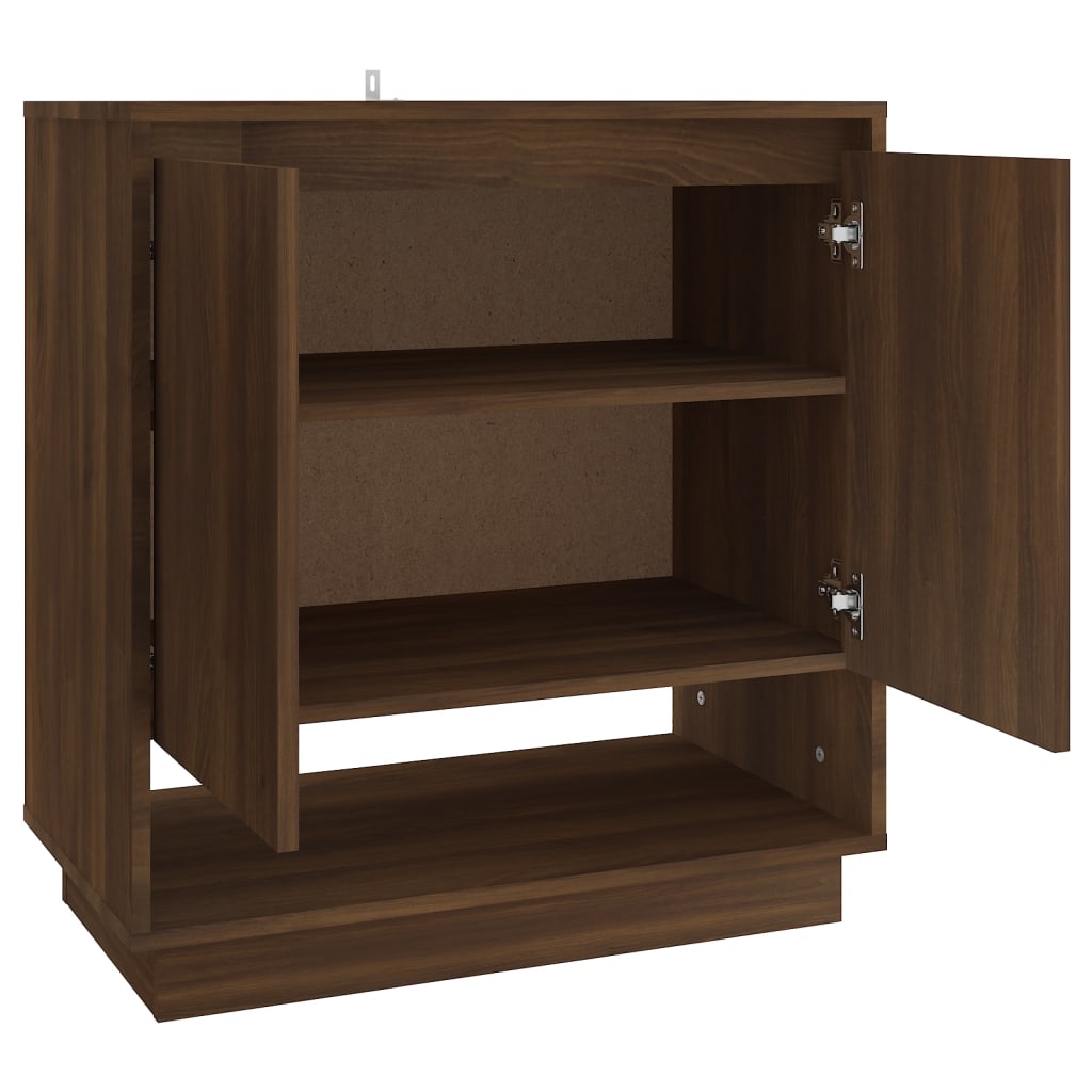 vidaXL Sideboard Brown Oak 27.6"x16.1"x29.5" Engineered Wood
