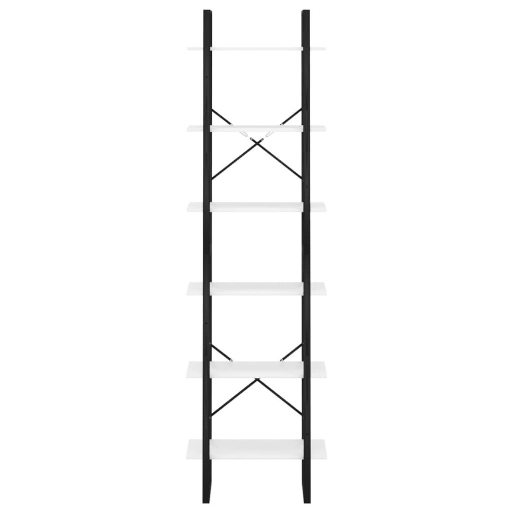 vidaXL Storage Shelf White 23.6"x11.8"x82.7" Engineered Wood