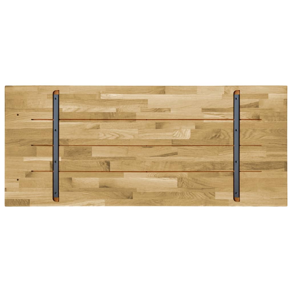 vidaXL Table Top Solid Oak Wood Rectangular 0.9" 39.4"x23.6"