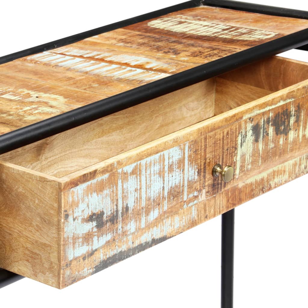 vidaXL Console Table 46.5"x11.8"x29.5" Solid Reclaimed Wood