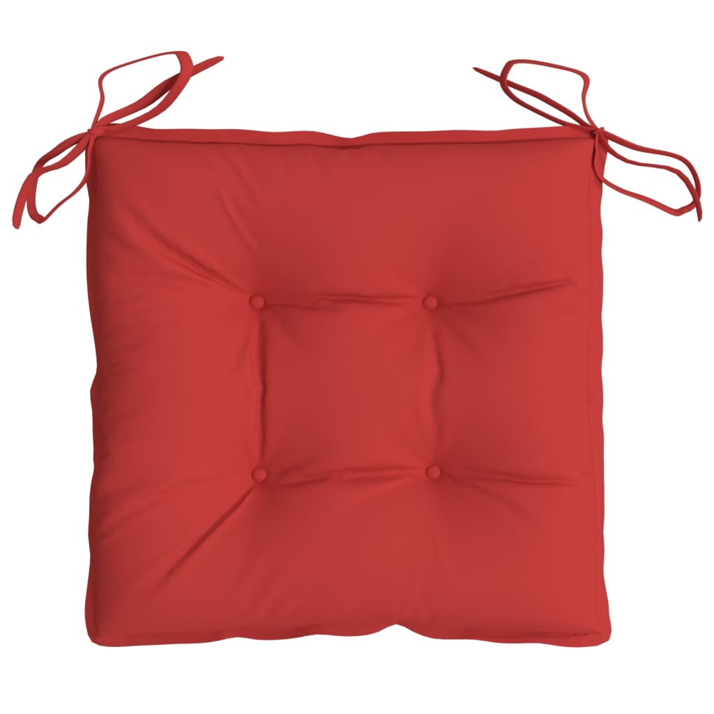 vidaXL Chair Cushions 2 pcs Red 15.7"x15.7"x2.8" Oxford Fabric