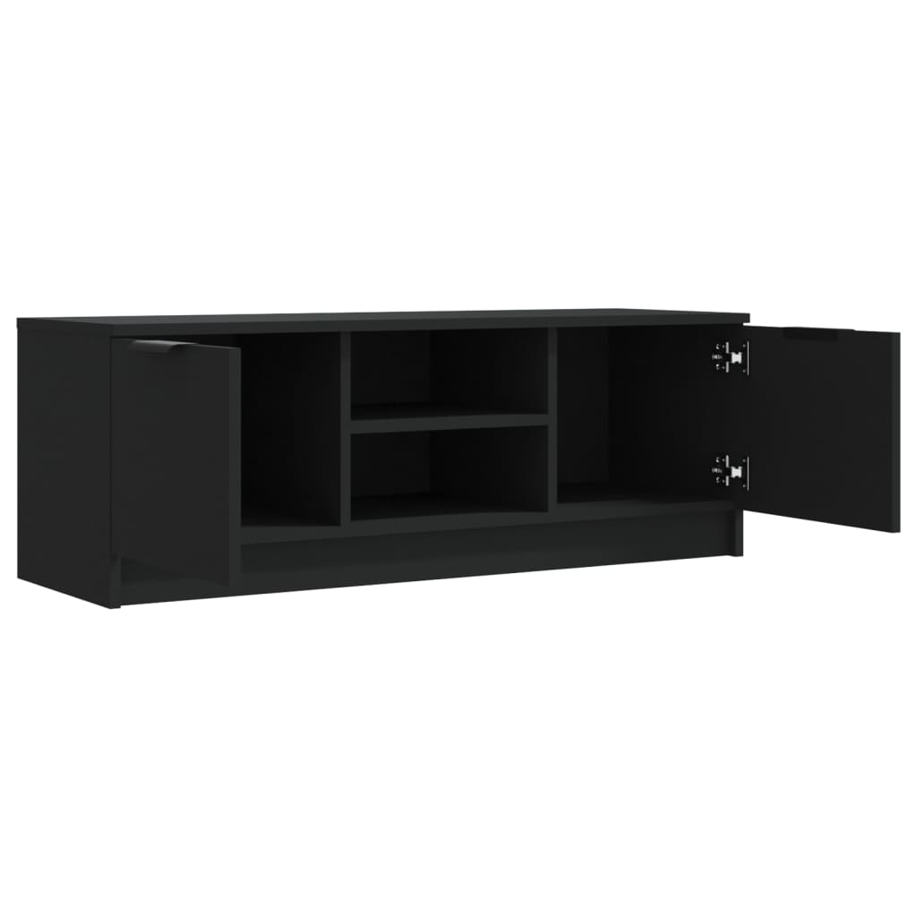 vidaXL TV Stand Black 40.2"x13.8"x14.4" Engineered Wood
