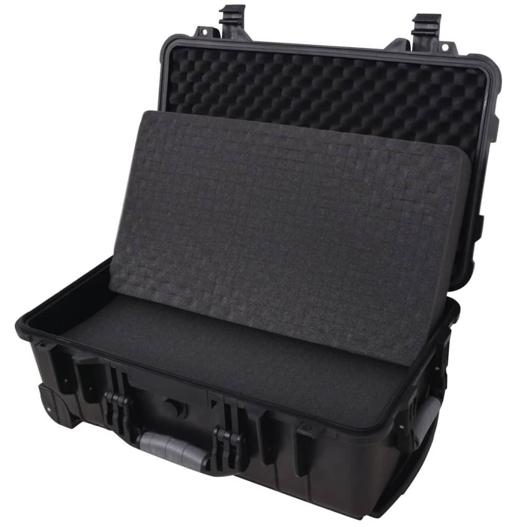 vidaXL Wheel-equipped Tool/Equipment Case with Pick & Pluck
