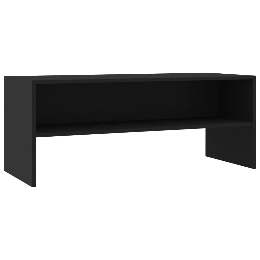 vidaXL TV Cabinet Black 39.4"x15.7"x15.7" Engineered Wood