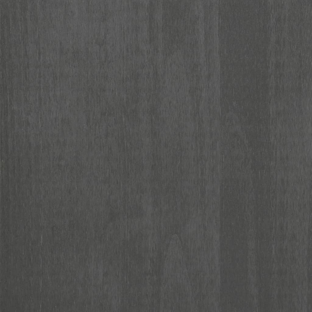 vidaXL Bedside Cabinet HAMAR Dark Gray 15.7"x13.8"x17.5" Solid Pinewood
