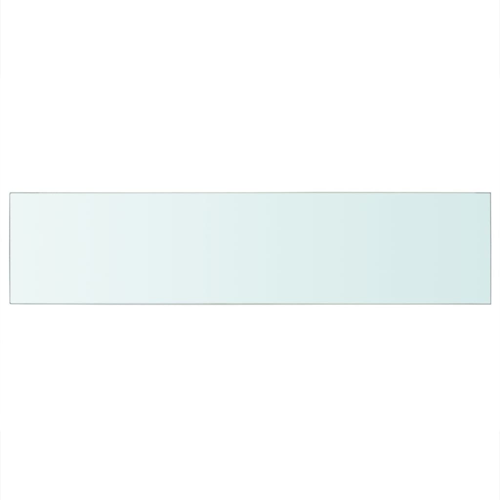 vidaXL Shelf Panel Glass Clear 43.3"x9.8"