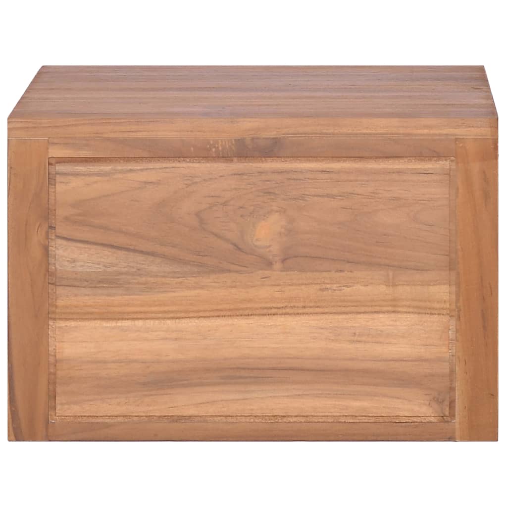 vidaXL Wall-mounted Bathroom Cabinet 17.7"x17.7"x11.8" Solid Teak Wood
