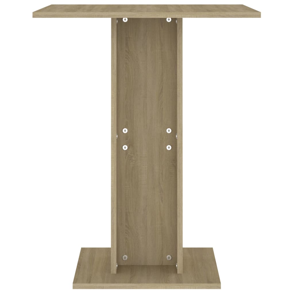vidaXL Bistro Table Sonoma Oak 23.6"x23.6"x29.5" Engineered Wood