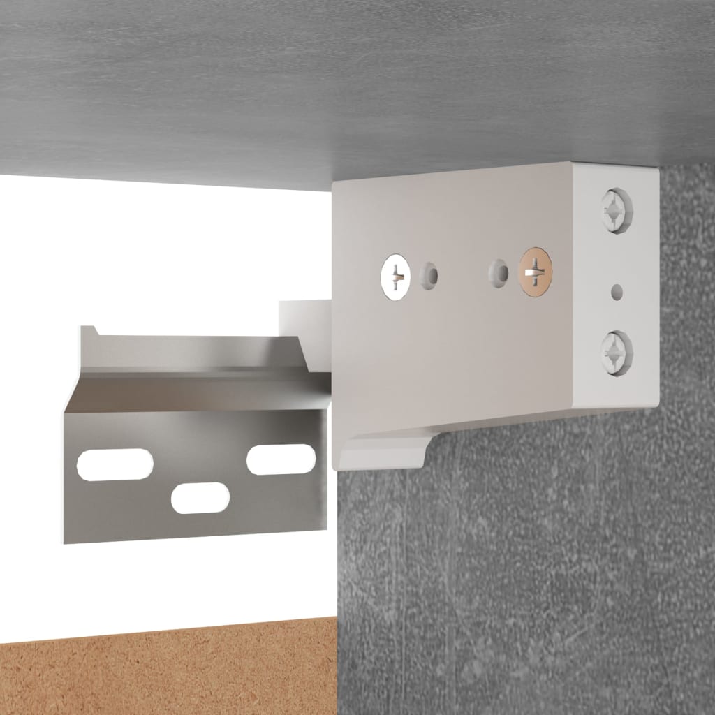 vidaXL Bedside Cabinets 2 pcs Concrete Gray 12"x11.8"x11.8" Chipboard
