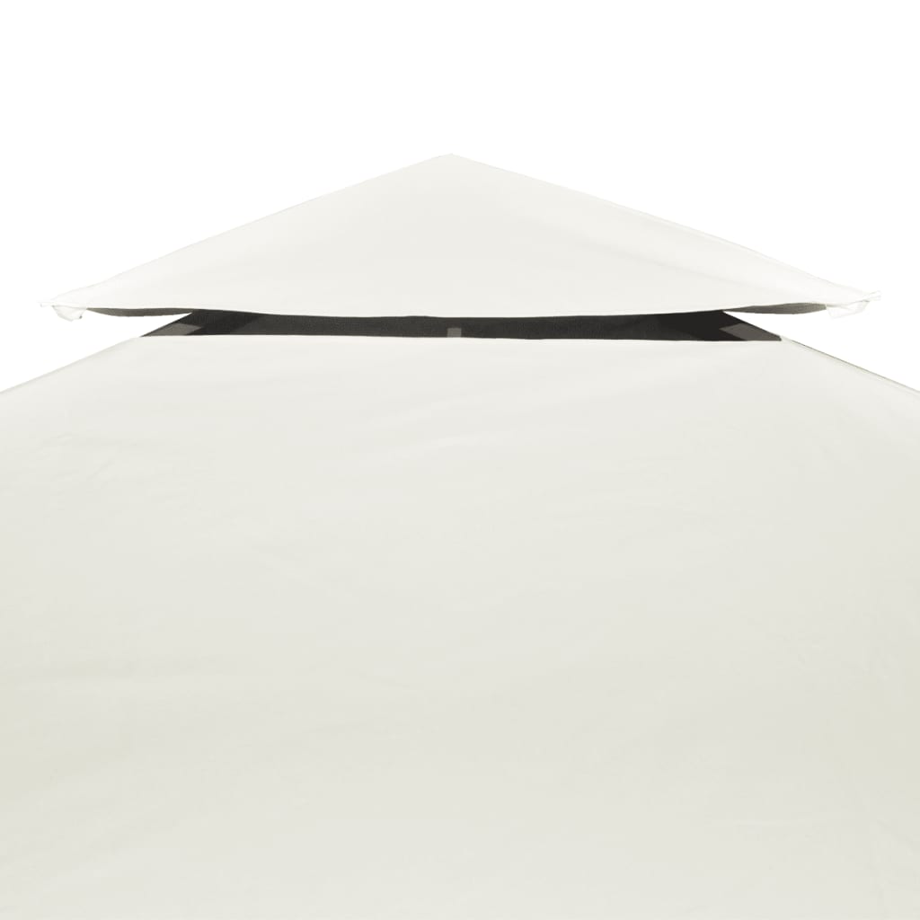 vidaXL Gazebo Cover Canopy Replacement 9.14 oz/yd² Cream White 10'x13'