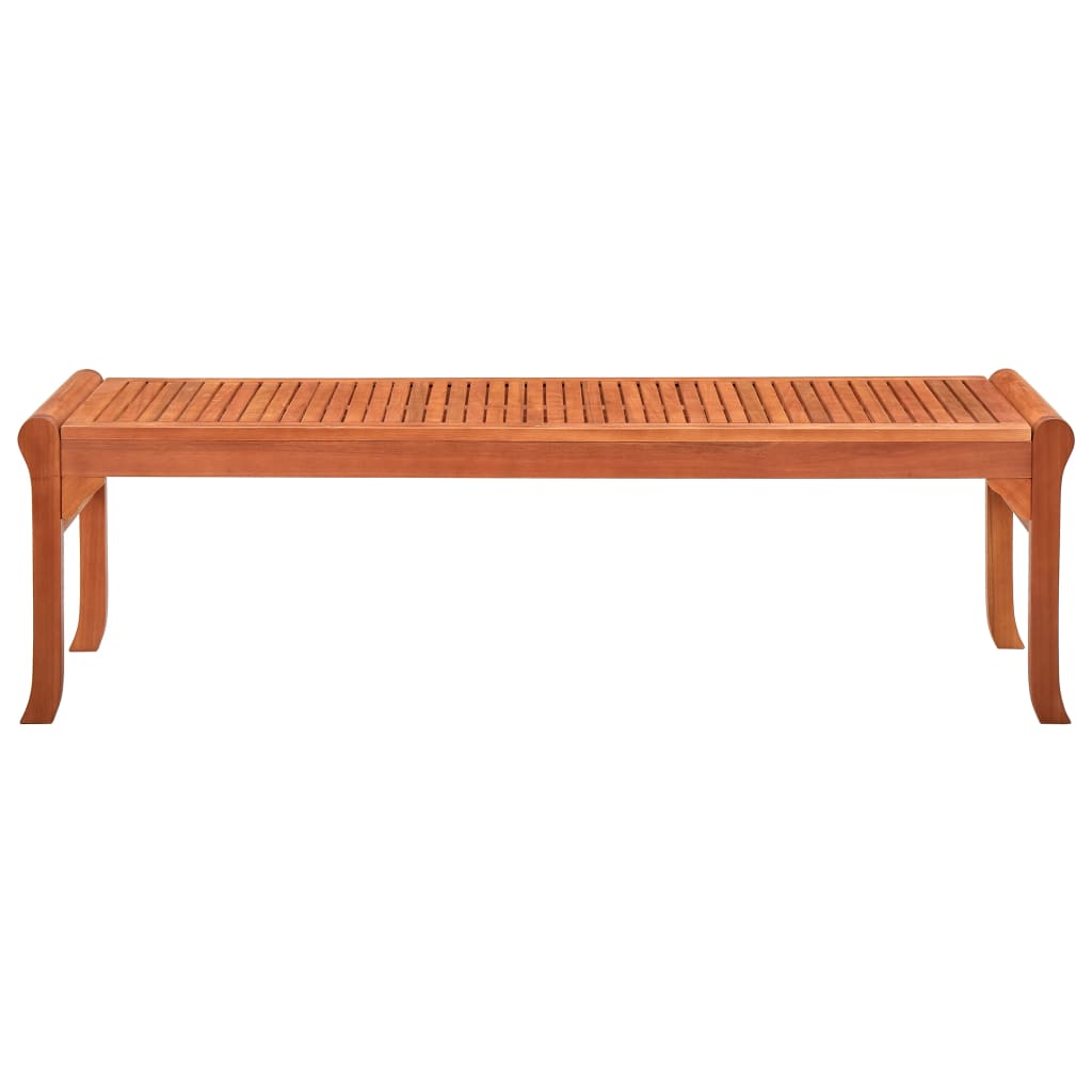 vidaXL 3-Seater Patio Bench 59.1" Solid Eucalyptus Wood