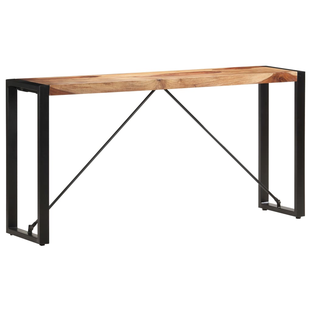 vidaXL Console Table 59.1"x13.8"x29.9" Solid Sheesham Wood
