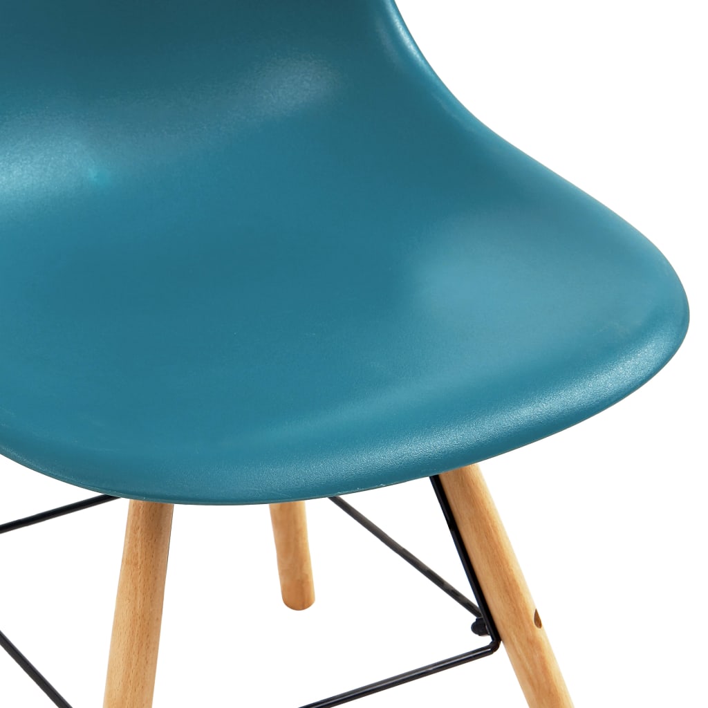 vidaXL Dining Chairs 4 pcs Turquoise Plastic
