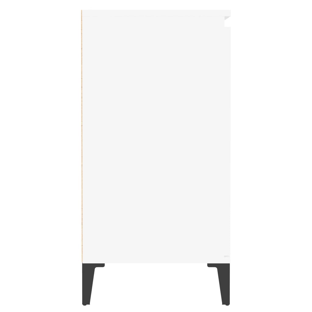 vidaXL Sideboard White 23.6"x13.8"x27.6" Engineered Wood