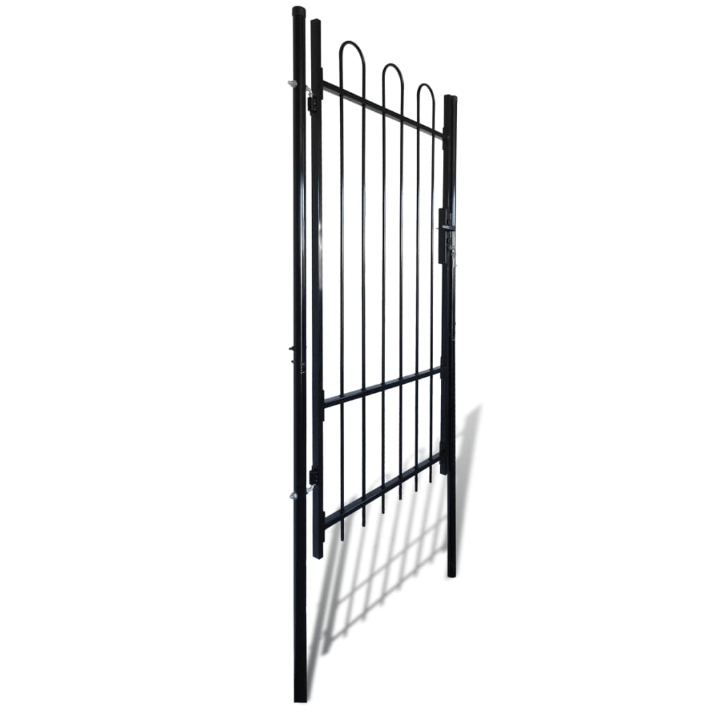 vidaXL Fence Gate with Hoop Top (single) 39.4"x78"