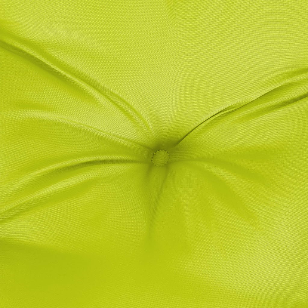 vidaXL Chair Cushions 6 pcs Bright Green 15.7"x15.7"x2.8" Fabric