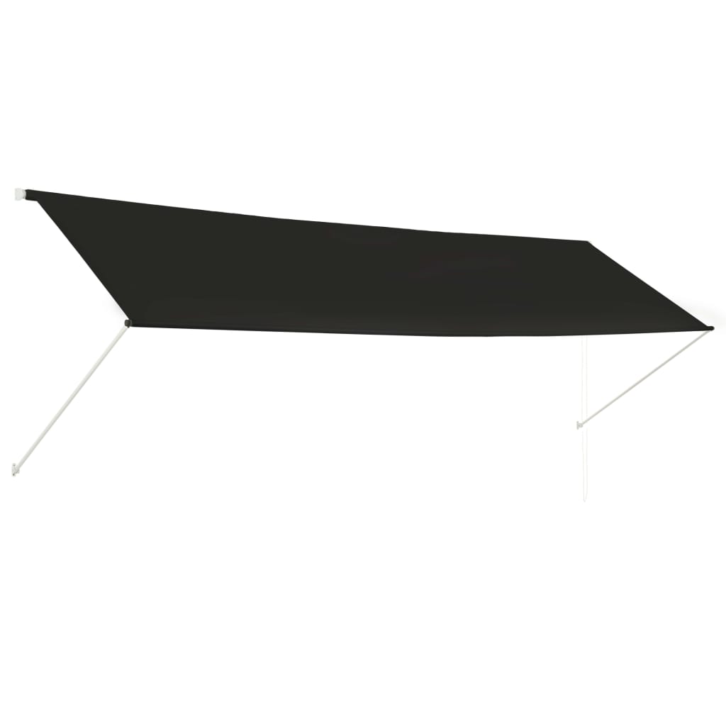 vidaXL Retractable Awning 157.5"x59.1" Anthracite