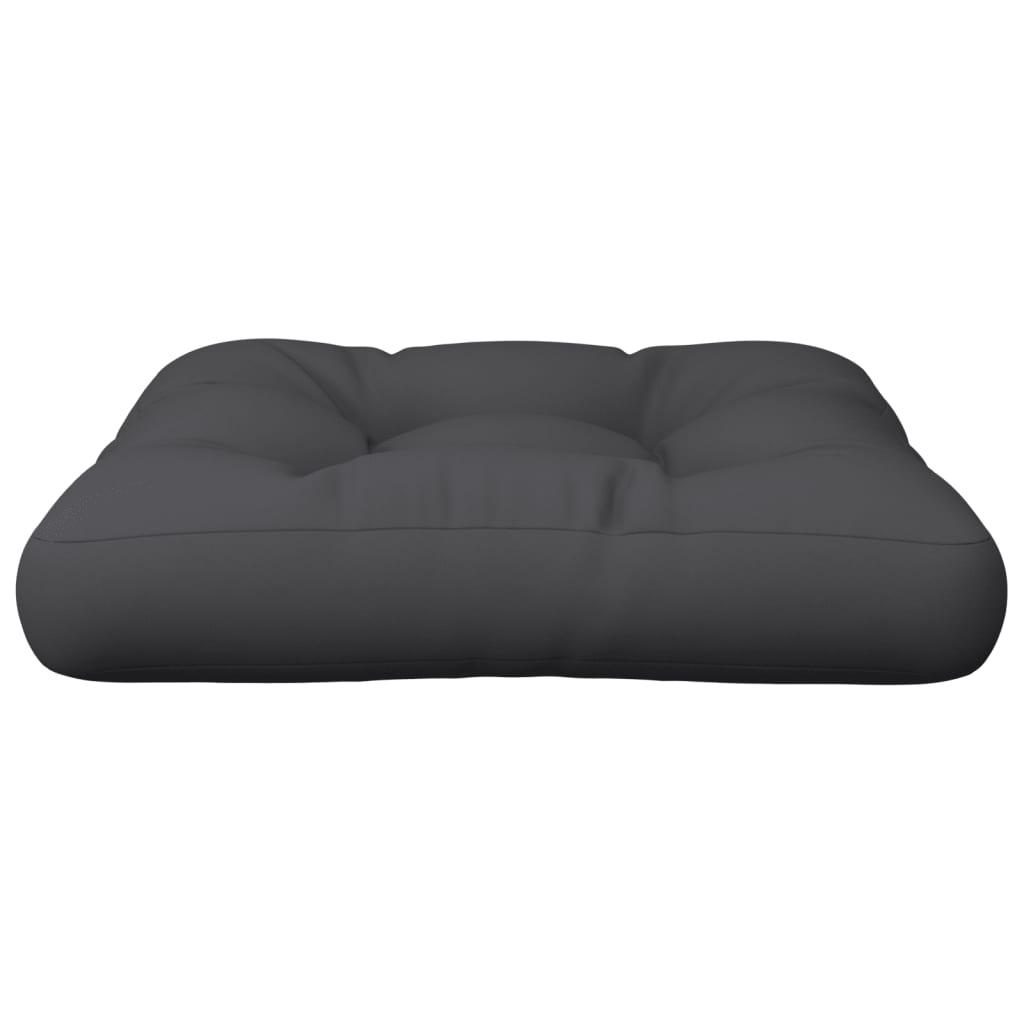 vidaXL Pallet Sofa Cushion Black 22.8"x22.8"x4"