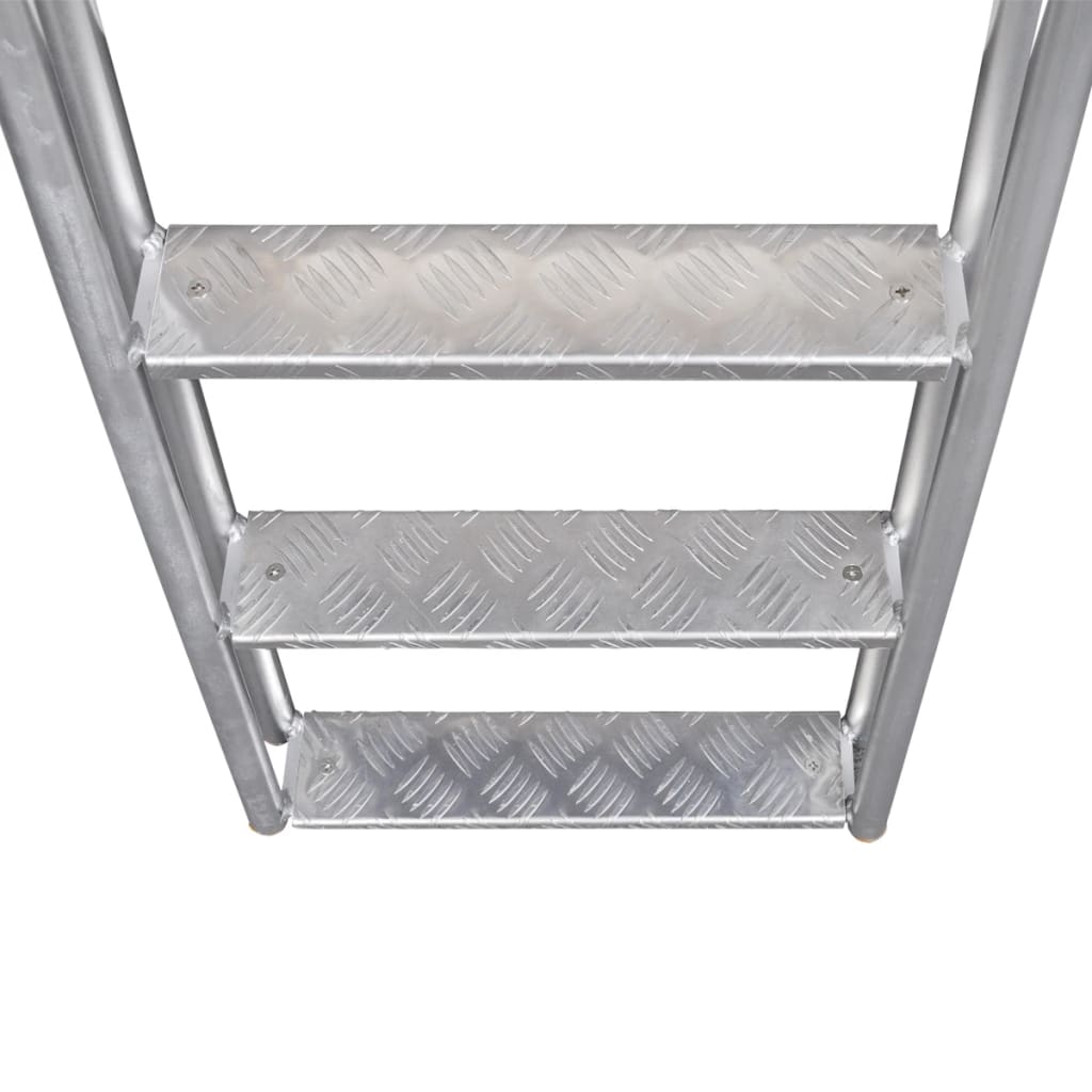 vidaXL 4-Step Dock/Pool Ladder Aluminum 65.7"